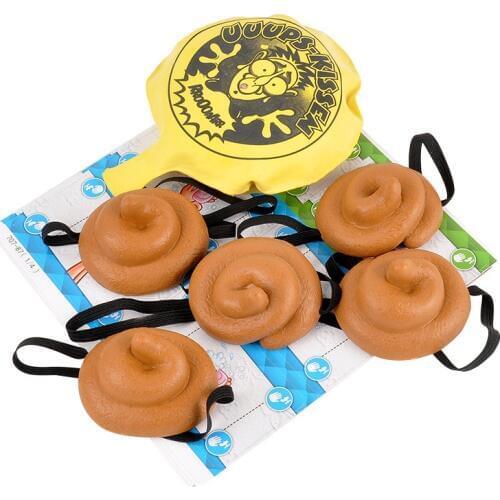 Creative Tricky Spoof Toys Fun Poop Teddy Card Game Toys