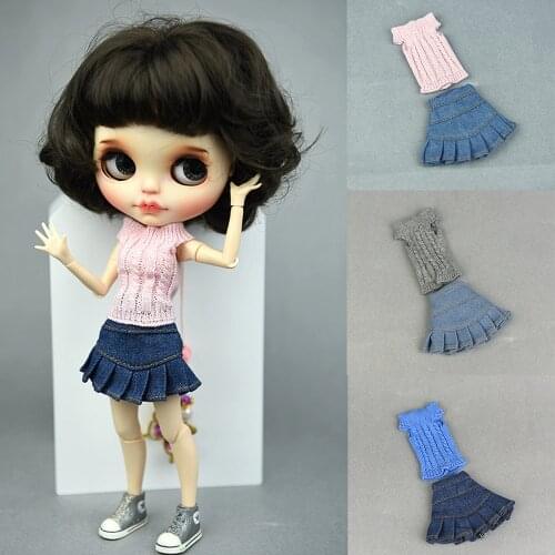 Doll Sweater Clothes Sexy Denim shorts Accessories High quality Clothing Fit For Azone,Momoko,Blyth,Bratz,Barbies Monster Dolls
