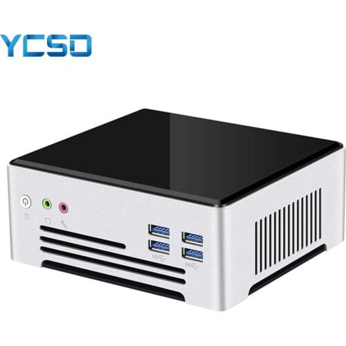 YCSD Mini Pc Intel Core i5 7300HQ Linux Thin Client Desktop Computer Best Industrial Komputer Windows 10 8 Minipc Dual Lan 4K