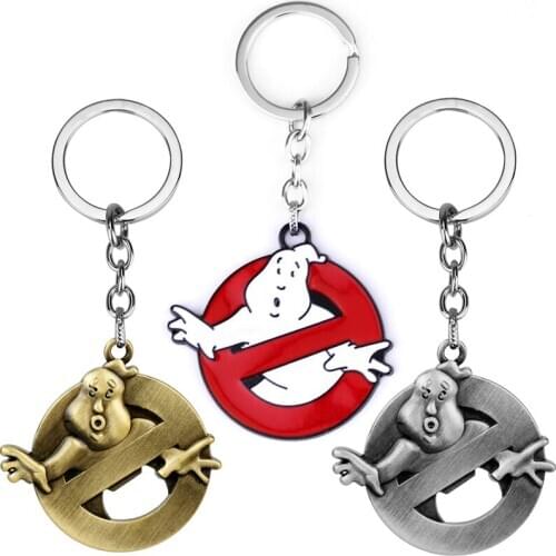 Fashion Ghostbusters Keyring Key Chains Hot Movie Key Rings For Women Men Jewelry Chaveiro