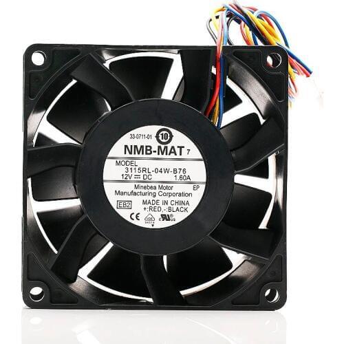 NMB 3115RL-04W-B76 8038 80mm 8cm DC 12v 1.6A 8CM PWM speed control cooling fan
