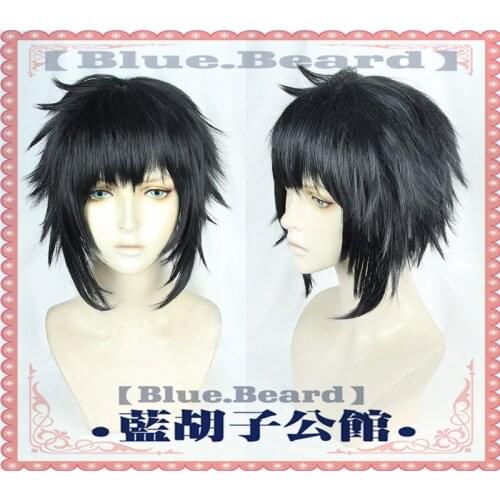 New Arrival Anime Demon Slayer: Kimetsu no Yaiba Kaigaku Cosplay Wig Black Short Heat Resistant Synthetic Hair+ Wig Hat