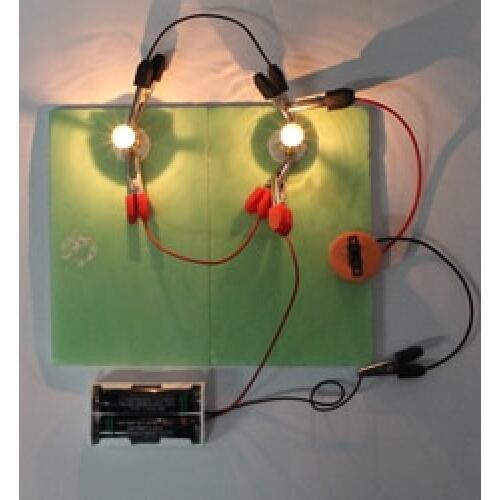 Wholesale Fun physics experiment Homemade Series and parallel circuits DIY materials,home school educational kit for kids