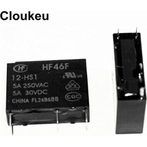 HF46F-12-HS1 12V 5A Relay DIP4 G5NB AC5N ALDP