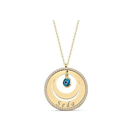 Silver Evil Eye Beaded Is Necklace