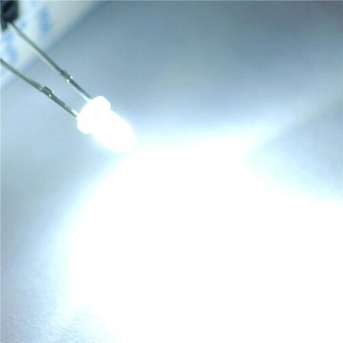 LED light-emitting diode 3MM round white hair white (1000pcs)