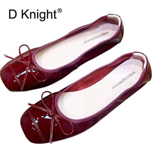 Genuine Leather Soft Sole Flats Loafers Large Size Women Shoes Scoop Comfortable Pregnant Mother Shoes Ballet Flats Shoes Spring