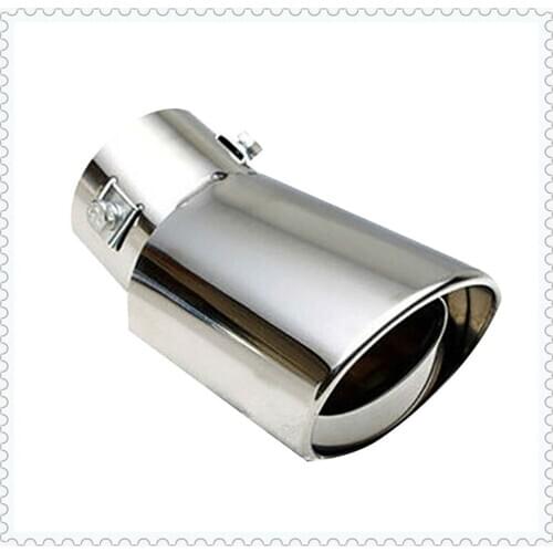 Universal Car Accessories Muffler Tip Round Stainless for Mercedes Benz Class ML GL G GLC43 G350d E350 W211 W203 W204