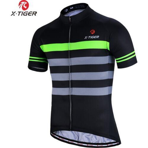 X-TIGER Summer Cycling Jersey Mountain Bike Clothing 100% Polyester Cycling Clothing Uniform Racing MTB Bicycle Clothes