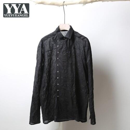 YueYueAngel Men's Long Shirts