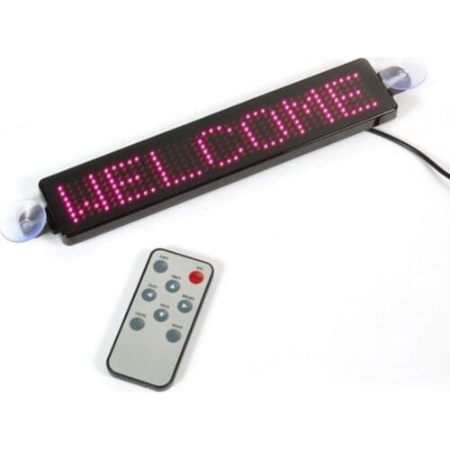 12V Car LED Programmable Sign Moving Scrolling Message Display Board Screen