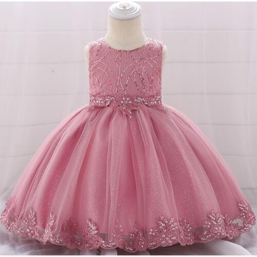 2021 Summer Vestidos 1st Birthday Dress For Baby Girl Dresses Party Wedding Dress Frock Christening Girl Clothes 3 6 9 Month