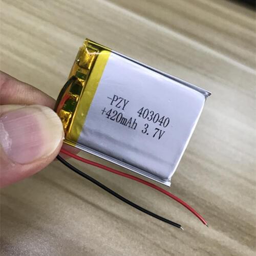 3.7V Polymer Lithium Battery 400mah 403040 MP3MP4 Bluetooth Headset Speaker Recorder