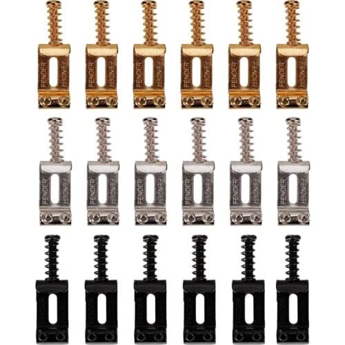 6pcs Guitar Bridge Saddles Roller Tremolo Bridge Saddles for Tele Telecaster Electric Guitar Accessories