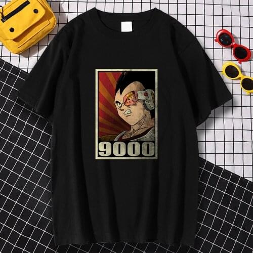 9000 Cartoons Character Prints Tops Man Hip Hop Casual Wear Personality O-Neck Loose T Shirts Vintage Breathable Clothing Men