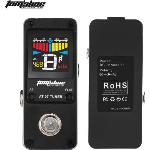 AROMA AT-07 High Quality Mini Chromatic Tuner Effect Pedal Mini Single Electric Guitar Effects