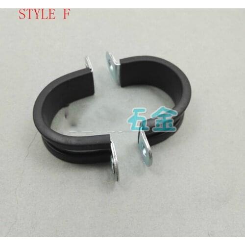 Free shipping pipe clamp 10pcs/lot with screw Rubber Lined F Clips Cable Mounting Hose Pipe Clamp Mikalor