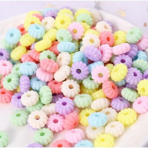 30-150Pcs Acrylic Beads Mixed Color Round Small Screw Abacus Hole Loose Spacer Beads for Diy Jewelry Making Crafts Accessories