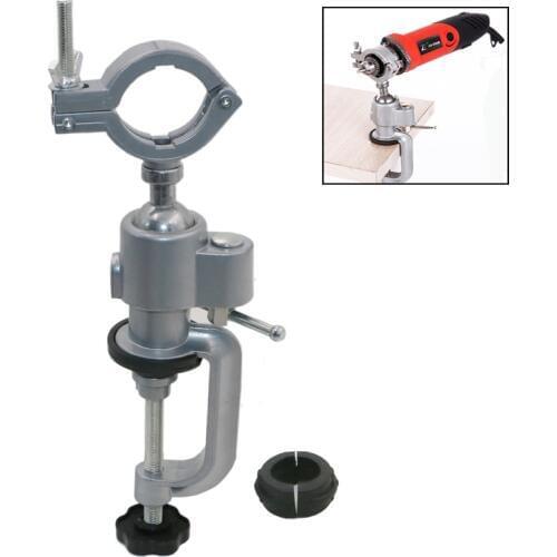 YEODA Clamp-on Bench Vises Holder Fit Mini Electric Drill Stand Grinder Bracket For Dremel 3000 Woodworking Accessories