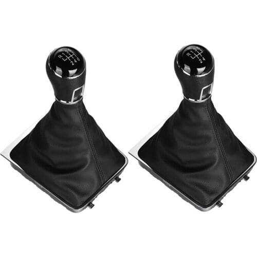 Gear Shift Knob Gaiter Boot Cover PU Leather For- Passat 3C B6 3C2 3C5 2005-2011