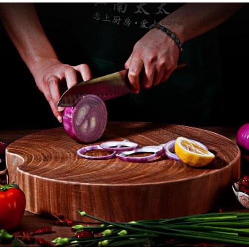 Iron Wood Cutting Board, Solid Wood Cutting Board, Household Antibacterial And Mildew Proof, Authentic Round Pier, Vietnam Cutti