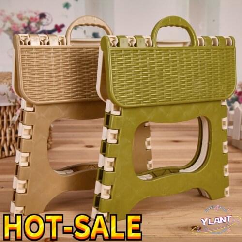Space Saving Plastic Chair Easy Storage Home Kitchen Indoor Multifunctional Portable Folding Comfortable Stool