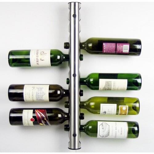 Creative 8 Holes 12 Holes Stainless Steel Wine Holders Kitchen Bar Wine Racks Holder Wine Bottle Display Stand Rack Organizer