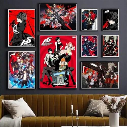 Modular Hd Prints Persona 5 Picture Home Decoration Paintings Canvas Japan Anime Poster Wall Art For Living Room No Framework