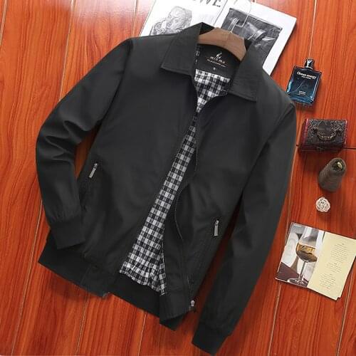 Mens Jacket Business Casual Jacket Large Size Lapel Spring and Autumn Thin Jacket Tooling Military Jacket M-4XL
