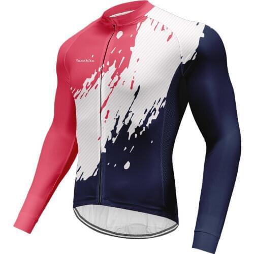 Mens Runchita Pro Bicycle Mtb Team Bike Jersey Shirt Ropa Ciclismo Maillot Long Sleeve Cycling Jersey Clothing Quick Dry
