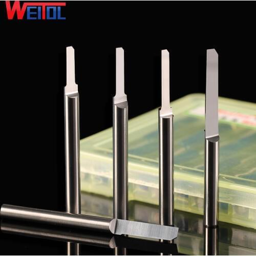 Weitol free shipping 5pcs A series 3.175mm shank half straight bit CNC engraving tools milling cutter for cutting PVC/MDF/wood