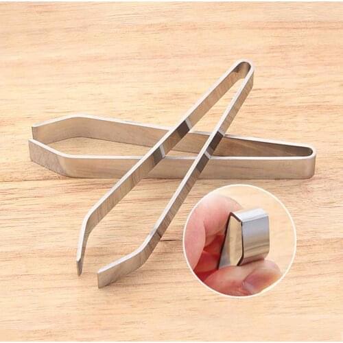 Stainless Steel Fish Bone Tweezers Remover Pincer Puller Tongs Pick-Up Seafood Tool Crafts Kitchen Accessories