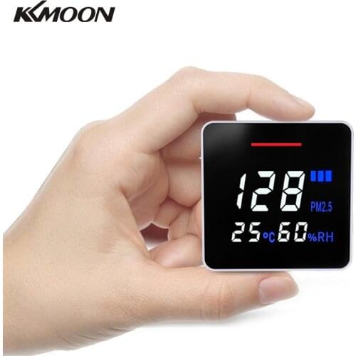 KKMOON Air-08 Portable LED Laser PM2.5 Gas Detector Temperature Humidity Meter Intelligent Multifunctional Air Quality Monitor