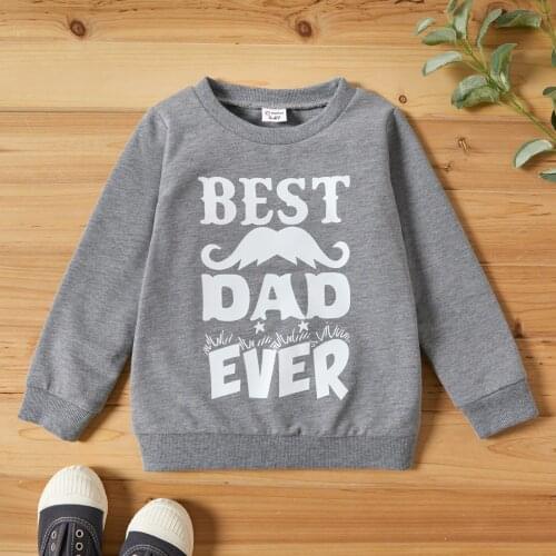 PatPat Toddler Boy Casual Letter Print Tee