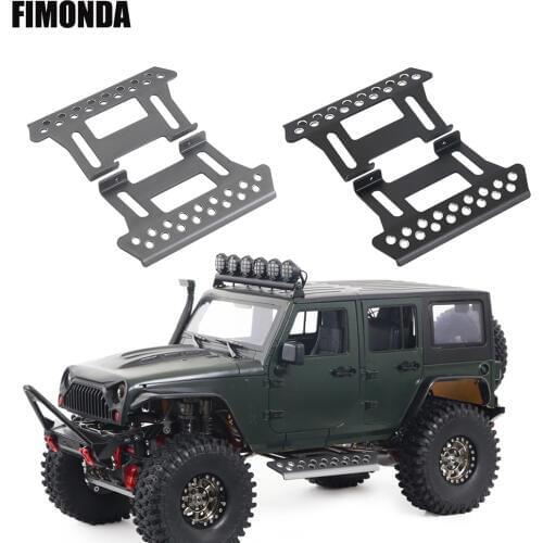 Tough Armor Side Plates Metal Pedals Slider for 1/10 RC Crawler Axial SCX10 RC4WD TF2 RGT 86100 Upgrade Parts