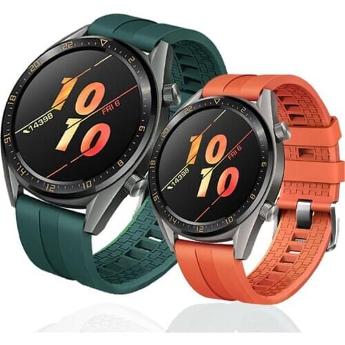 For Samsung Galaxy Watch 46mm Smart Watch Sport Silicon Strap Band 22MM Watchband For Huawei Watch GT/Honor Watch Magic Bracelet