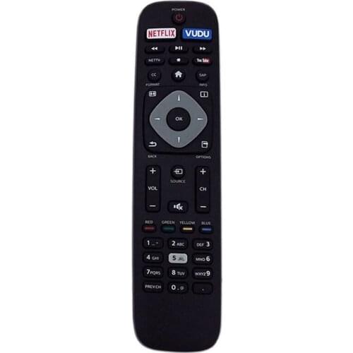 Replacement Remote Control Controller For Nh500Up 4K Uhd Smart Tv Black
