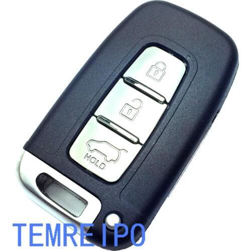 Replacements Smart Remote Key Entry Fob For Hyundai I30 Ix35 Equus Genesis Velo Sonata Elantra 3 Buttons With Uncut Blade