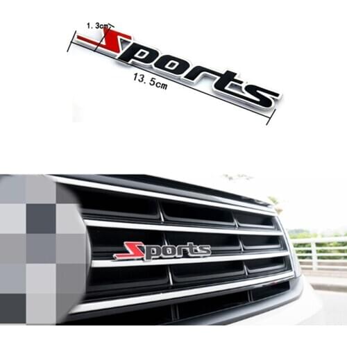 Car Styling 3D Metal Car Stickers Sport for Chevrolet Cruze Trax Aveo Lova Sail Epica Captiva Volt Camaro Cobalt