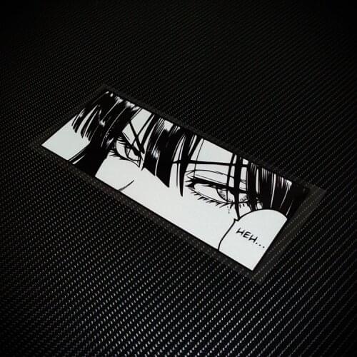 Cute Girl Eye Look Cool Yeah Car Stickers Cartoon Motorcycle Body Tank Decal Reflective
