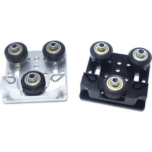 V-Slot Openbuilds X-axis slider aluminum plate + timing belt buckle + wheels set 2020 profile board buckle 3d printer part