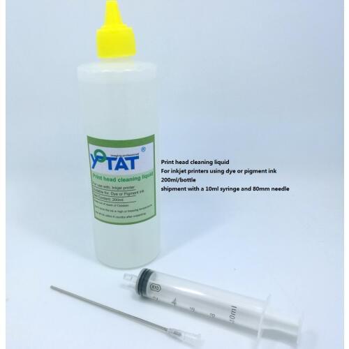 YOTAT 200ml/bottle print head cleaning liquid for dye or pigment inkjet printer