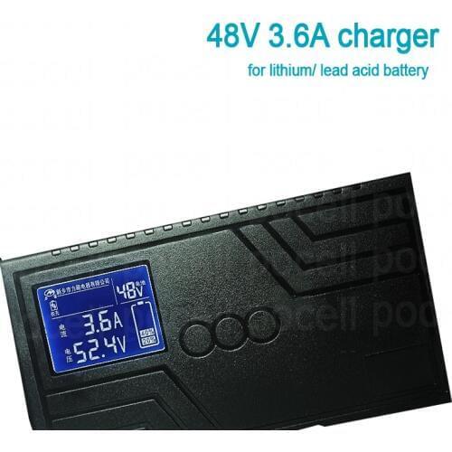 48V 3.6 no 58.4V 3A Charger 58.8v 16S charger Smart Charger With Display for lithium ion battery lifepo4 LTO li ion lipo