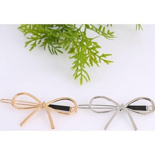 1pcs Metal Hair Clips Fashion Hairpins Bow Knot Hair Girls Women Hair Hairgrips Barrettes Hair Holder styling for Girls Women