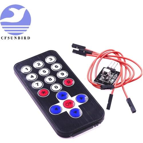 10sets CFsunbird Hot Selling New Infrared IR Wireless Remote Control Module Kits For Arduino Wholesale