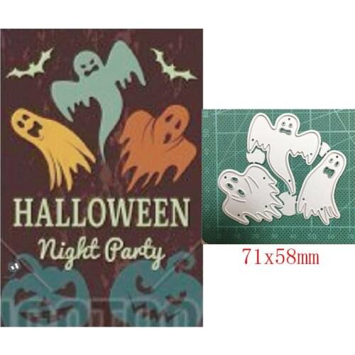2020 Halloween dies 3pcs ghost Metal Cutting Dies 2020 New craft dies Scrapbooking Dies cut stencil embossing paper card making