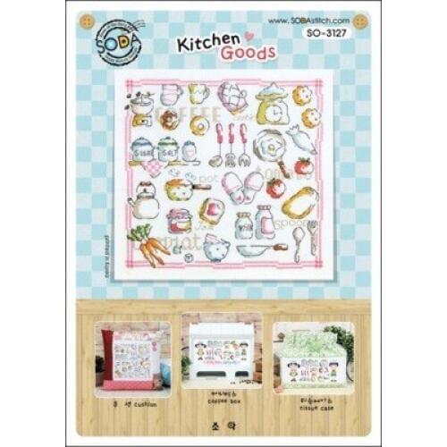 HH MM Mouse avatar Counted Cross Stitch Kit Cross stitch RS cotton with cross stitch SODA 3127 Kitchen Goods