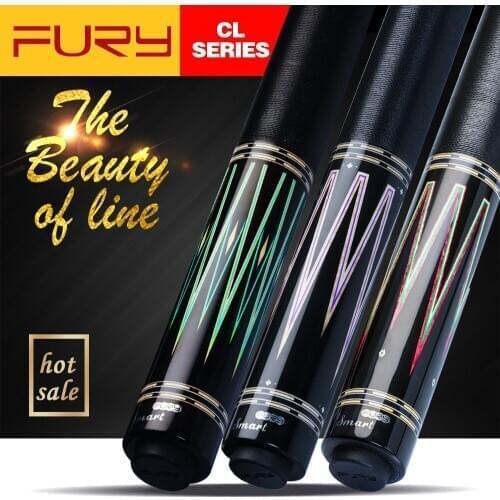 Fury CL Series Billiard Pool Cue 13mm Tiger Tip Professional Half Tecnologia Maple Shaft Fashion Cool Point Billar Stick Kit