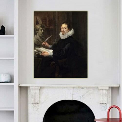 Citon Peter Paul Rubens《Portrait of Jan Gaspar Gevartius》Canvas Art Oil Painting Art Picture Wall Decor Home Interior Decoration