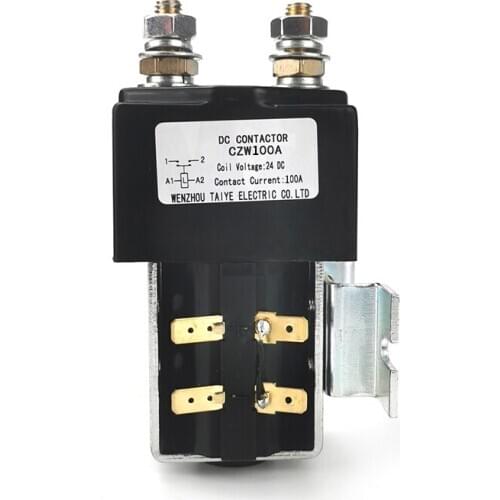 CZW100 1 ON(Normally Open）DC Contactor CZW200A for forklift handling wehicle car winch 12V 24V 36V 48V 60V 72V Contactor dc